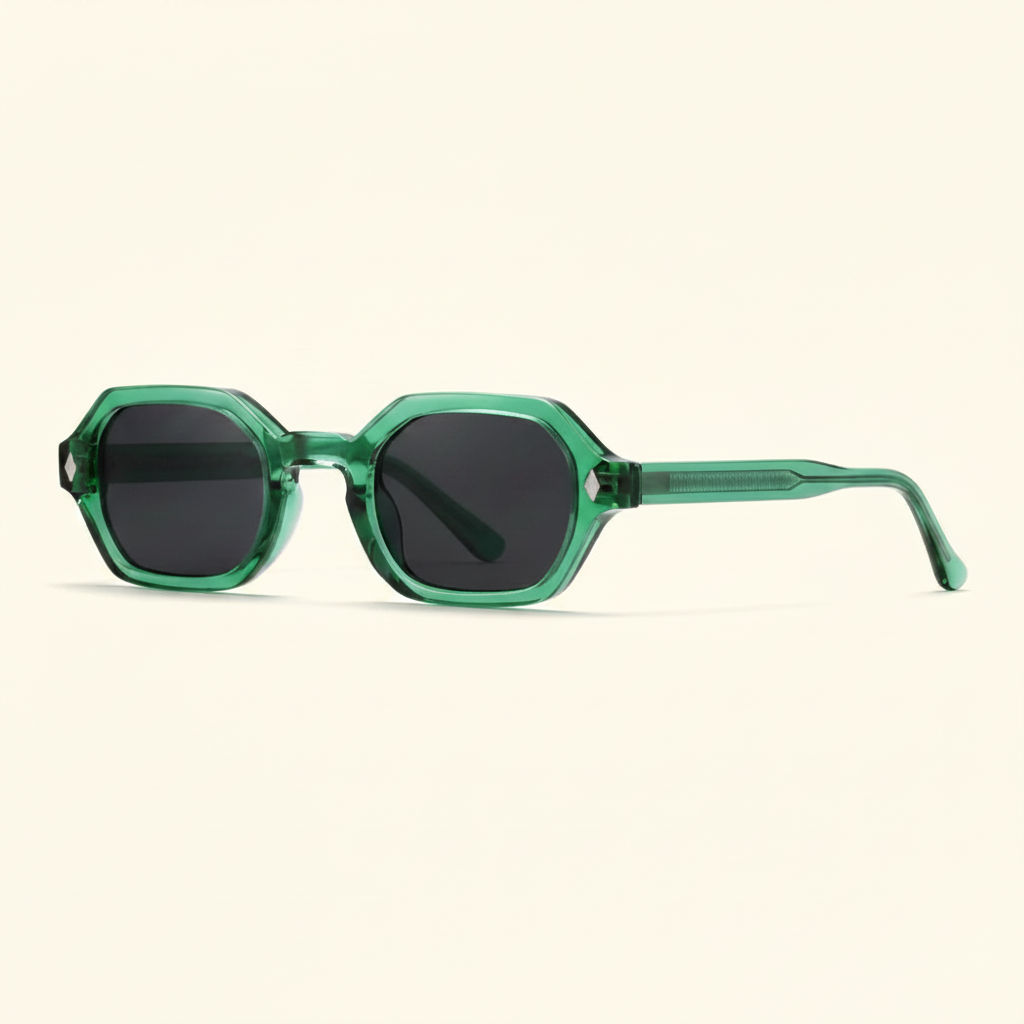 Lunettes vertes sans hashtag